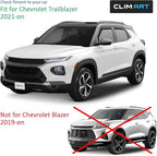 in-Channel Incredibly Durable Rain Guards for Chevrolet (Chevy) Trailblazer 2021-2026, Original Window Deflectors, Vent Window Visors, Vent Deflector, 4 pcs. - 621464