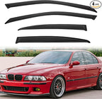 Rain Guards Compatible with 1997-2003 BMW E39 5-Series 4-Door Sedan M5 525 528 530 540 i Tape-On Side Window Visor Wind Deflector Vent Visors Car Accessories