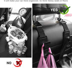 2 PCS Car Seat Headrest Hook, Strong Vehicle Headrest Hook Backseat Hanging Storage Holder, Auto Backseat Hanger Storage Organizer for Handbags Coats Purses Grocery Bags