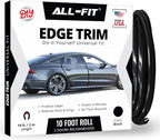 Car Door Edge Protector – Universal DIY Edge Trim to Prevent Scratches & Dings – Flexible Adhesive Molding Trim for Cars, Trucks & SUVs (10 Ft - Black)