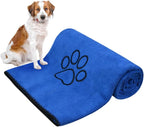 Dog Towel Super Absorbent Pet Bath Towel Microfiber Dog Drying Towel for Small, Medium, Large Dogs and Cats 30inch x 50inch Dark-Blue