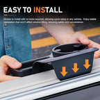 Car Cup Holder, Car Window Multifunctional Organizer, Vehicle Door Side Hanging Rack, Cell Phone Storage Box, Plug & Play Vehicle Storage with Sponge Pads, for Most Cars (Black #B)