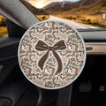 Camo Bow Steering Wheel Cover Sun Shade Universal Anti-Heat Aluminum Foil Auto Interior Protector,Block UV Rays Cool in Summer Universal for Cars Truck SUV Van