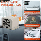 12V 800w Car Heater 2 Hole Portable Windshield Defroster Kit Winter Fast Heating Electric Automobile Interior Heaters Low Noise Removing Window Defogger with Cigarette Lighter for 12V Vehicle