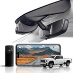 Front 4K & Rear 1080P Dash Cam for GMC Sierra 1500 2022-2026 | UHD 2160P Video,Built-in WiFi & APP,Loop Recording,G-Sensor, f/1.6 Aperture,No Wiring,Hidden OEM Style,128GB Card