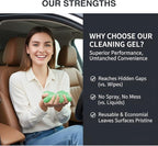MysticHome for Car Cleaning Gel 160g,Reusable Cleaning Putty for Interior Detailing PC Keyboard, Car Cleaning Supplies, Auto Detailing Tools, Car Slime for Dust Removal, Cleaning Kit Green 5.0 OZ