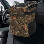 Camouflage Car Trash Can, Waterproof Portable Mini Garbage Bin, Lightweight No-Install Waste Basket for Car Office Home, Cute Multifunctional Car Interior Accessory