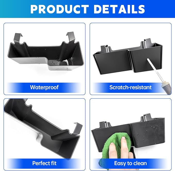 Upgrade Console Hanging Organizer Fits for 2010-2024 Toyota 4Runner Center Console Storage Tray Armrest Hanging Box Compatible with 4Runner Interior Accessories (Console Hanging Upgrade)