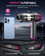 Handheld Car Vacuum Cleaner Cordless, 15000PA Powerful Mini Car Vacuum, 4-in-1 Air Duster & Blower, Portable Hand Held Vacuum Cordless Rechargeable with LED Light & Multi Nozzles for Car, Home