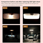 LED Light,Fit For Interior Rear Dome light Upgrade,4500K Warm Yellow Light,Brightness Can Adjust,The Accessories For Toyota RAV4(2006-2021),Corolla,Camry,Highlander(2008-2013),Tacoma,4Runner