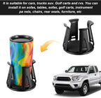 2 Pcs Car Cup Holder Expander, Adjustable Cup Holder for Cars Automotive Slim Can Cupholder Insert Adapter with Self-Adhesive & Suction Cups Secure Drink Holders for Car SUV Truck