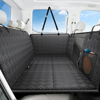 PROZAR Dog Car Seat Cover for Back Seat, Hard Bottom Back Seat Extender, Pet Cover for Dogs - Supports 400lbs, Back Seat Pet Cover, Dog Hammock for Full-Size Trucks/SUVs, 60in -Black