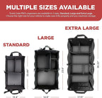 XL Heavy-Duty Trunk Organizer – Reinforced SUV & Truck Cargo Storage with 6 Adjustable Compartments, Non-Slip Base & Securing Straps (Foldable Design, Grey)