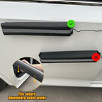 Magnetic Removable Car Door Dent Protector PU Leather Car Door Ding Protector Ding Bumper for Vehicles Black(Pack of 4)