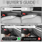 2026 New Leather Car Seat Gap Filler 2 Pack,Premium Car Seat Gap Plug Blocks Phones/Keys from Falling,Universal in Between Cars Seats Catcher for Most Cars/SUVs/Trucks