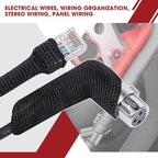 Heat Shrink Braided Sleeving, 2:1 Ratio Shrinkable Fabric Tubing Sleeve Abrasion Protection Cable Wire Sheath (1-1/8"-15ft)