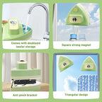 Double-Sided Magnetic Window Cleaner, Green | Adjustable Magnetic Double Window Wiper, Fits 3-30mm Glass Thickness, 2.5m Safety Rope for High-Rise & Auto Glass