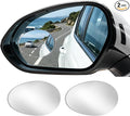 Blind Spot Mirror, 2Pcs Adjustable Car Auxiliary Wide Angle Convex Mirror, Universal Stick on Side Mirror for Cars SUVs Trucks, Enhance Driving Safety (Curved)