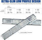 Upgraded Wheel Weights 1oz - 72PCS Adhesive Stick on Wheel Weights, 72 oz/Box, Perfect for Cars/Trucks/SUVs/Motorcycles