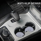 4 Pack Silicone Car Cup Holder Coaster – 2.75 Inch Non-Slip Drink Mat, Universal Fit for Most Vehicles – Cute & Functional Auto Accessories (Gray)