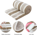 Dog Towel Super Absorbent Pet Bath Towel Microfiber Dog Drying Towel for Small, Medium, Large Dogs and Cats 30inch x 50inch 1 Pack Light-Brown