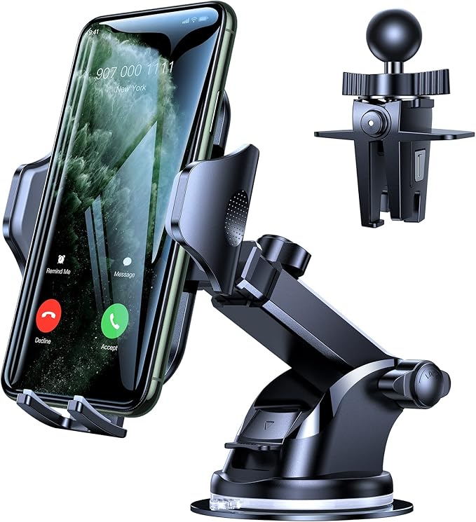 [No.1 Powerful Suction] [Rally Racing-Grade Stability] Phone Holders for Your Car 2026 Upgraded Car Phone Holder Mount Truck Stand for Dashboard Windshield Vent for iPhone Samsung All Phones