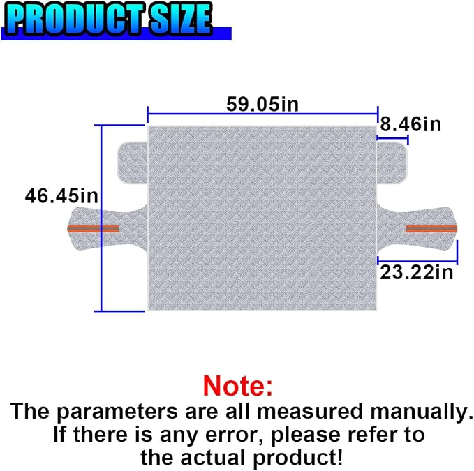Magnetic Car Windshield Snow Cover, 4 Layers Winter Automotive Windshield Frost Protective Cover with Side Mirror Protector, All-Weather Vehicle Exterior Accessories for Sedan SUV (S)