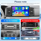 4+64G Car Radio Stereo for Toyota Corolla EX Screen 2007-2012 Android Wireless CarPlay Android Auto,9" IPS Touchscreen Car Stereo BT5.0, GPS,WiFi,SWC,59UI,32EQ AI DSP+Backup Camera for Corolla Radio