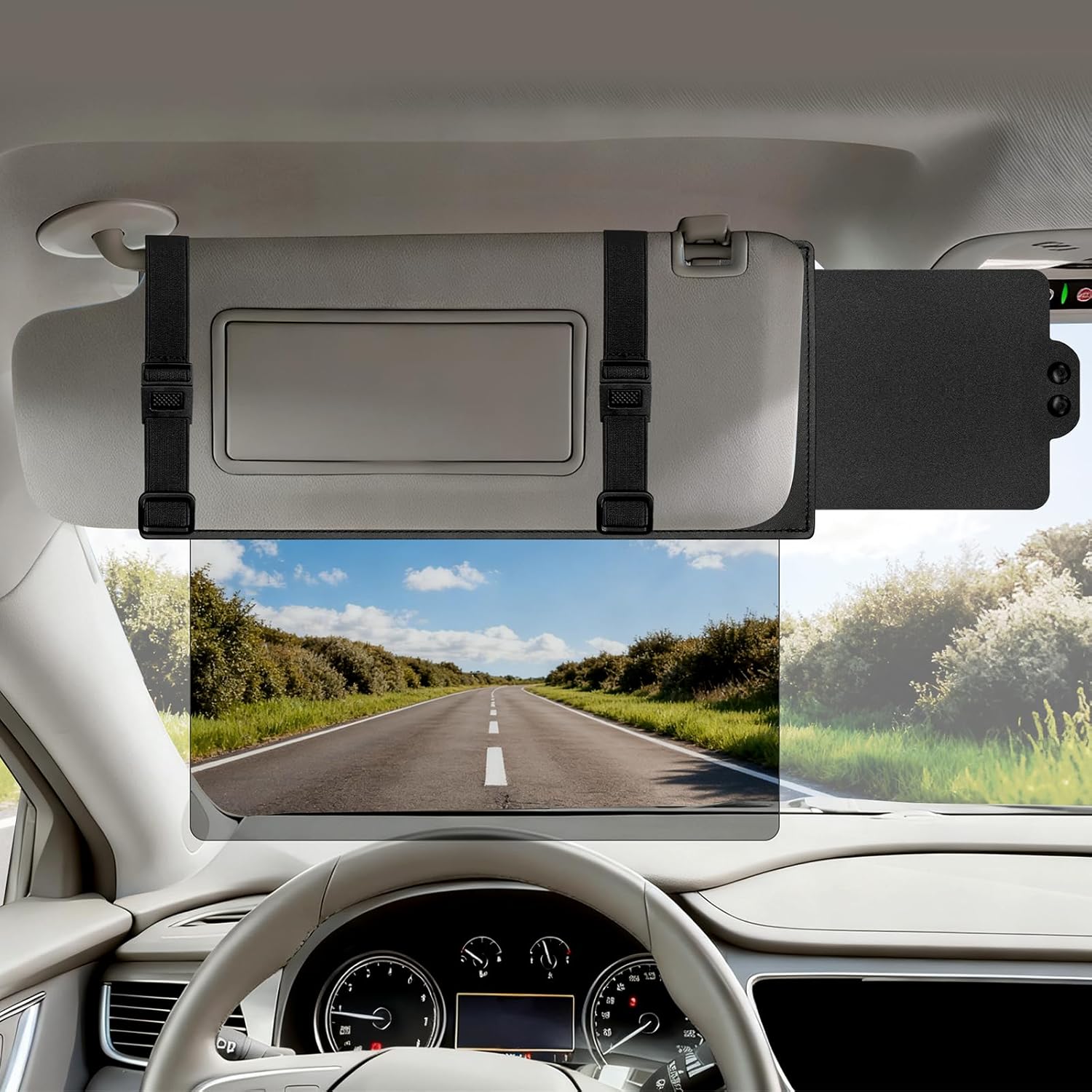 Car Sun Visor Extender — Polarized Anti-Glare UV400 Sunshade