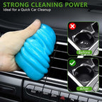 4 Pack Car Cleaning Gel Slime Clean Putty Dust Remover Car Interior Cleaner Kit Supplies Accessories Auto Detailing Tools for Air Vents Consoles Cup Holders Keyboards Notebook Camera
