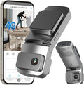 4G LTE Cellular Dash Cam with Live View & GPS Tracking, Car Security Camera | Anti-Theft Protection for Vandalism and Parked Cars | Dual Lens | Impact Detection | Real-Tme Alerts | Radar Detection