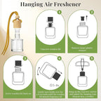 Car Air Fresheners, Hanging Car Odor Eliminator-Berrywood Green | Natural Car Odor Eliminator, Compact & IFRA Approved