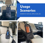 Car Seat Side Organizer, Multi-Pocket Car Seat Storage Hanging Bag, Multifunctional Mesh Net Pocket, Holds Phones, Drink, Glasses, Wallet, for Cars, Trucks