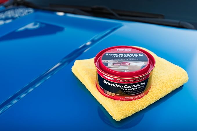 California Gold Brazilian Carnauba Cleaner Wax, 12 oz. Paste, 05500 | Cleans & Waxes in One Step, Removes Oxidation & Swirls, Premium Carnauba Shine & Protection for All Paint Finishes
