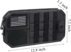 Car Visor Organizers Tactical Visor Molle Heavy Duty Zipper Storage Pouch Molle Panel Accessories Sun Visor Tactical Molle for Cars SUV Trucks