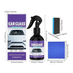 Windshield Anti Fog - 100ml Glass Defogger Spray with Sponge Towel, Window Glass Cleaner with Clear Vision Formula, Automotive Motorcycle Vehicle Truck Interior Protection, Goggles Mirror