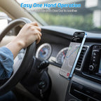 Magnetic Phone Holder for Car, [2 Pack] Universal Air Vent Magnetic Phone Mount for Car, Car Phone Holder Mount for Cell Phones and Mini Tablets with 4 Metal Plates