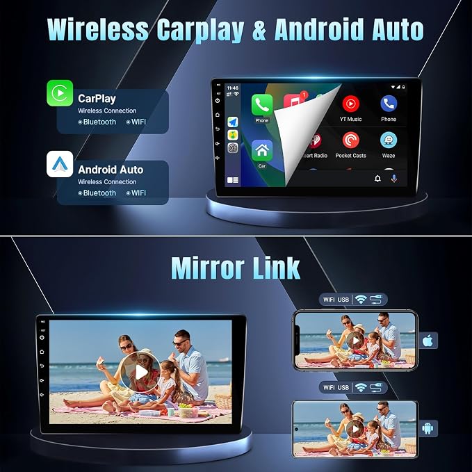 Car Radio for Toyota Camry 2012 2013 2014(JBL Version) with Carplay Android Auto, 10.1IN Screen for Camry Car Stereo with GPS Backup Camera (for Toyota Camry 2012-2014 with JBL)