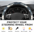 Steering Wheel Cover Accessories Neoprene Cover, Breathable Non-Slip Easy to Install Suitable for Women Men, 14.5-15.5 Inch for Car SUV Van Truck Universal - Camouflage