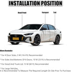 Door Protector Car Door Protector Edge Guards Car Door Edge Guards Adhesive Free Universal for Cars, Trucks, Suvs, Suvs and Most Car Door Panels (Black, 16.4Ft（5M）)