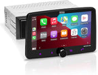 Elite Series BE7ACP-SD Car Stereo System - Apple CarPlay, Android Auto, 7 Inch Single Din, Touchscreen, Bluetooth Head Unit, Radio Receiver, No CD Player, Hook Up to Amplifier