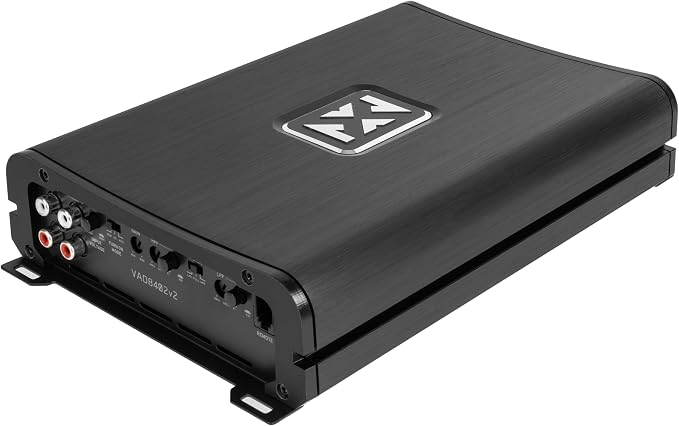 VAD8402 v2 Model 2-Channel Class D Amplifier 1680W Peak, 840W RMS, 2/4-ohm Stable, High/Low Pass X-Over, Bass Boost, for Car/Truck/Marine/UTV/Motorcycle (VAD8402v2)