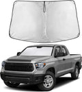 Windshield Sun Shade Compatible for Toyota Tundra 2022–2026 | Custom Fit Pickup Truck Front Window Sunshade | Foldable UV & Heat Reflective Sun Visor