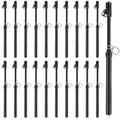 20 Pack Dual Head Tire Pressure Gauge Heavy Duty Air Pressure Tire Gauge for Auto Truck Car RV Van Gage Range 10-150PSI, 1-10Bar (Black)