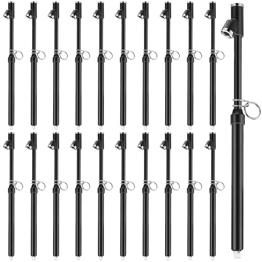 20 Pack Dual Head Tire Pressure Gauge Heavy Duty Air Pressure Tire Gauge for Auto Truck Car RV Van Gage Range 10-150PSI, 1-10Bar (Black)