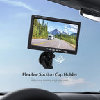 Backup Camera for Truck 7' HD 2K Front/Rear View Monitor kit IP69 Waterproof Night Vision DIY Grid Lines for Car RVs Trucks Tractors Bus Semi-Trailers Pickup AY7