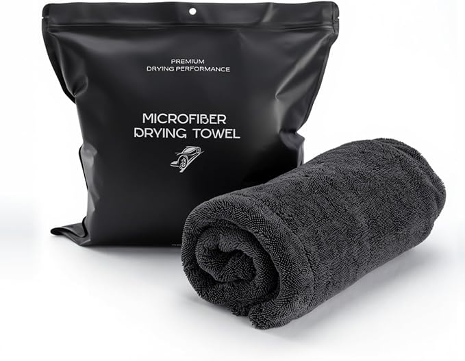 Premium Dual Sided Microfiber Car Drying Towel 28" х 36" 1300 GSM, Extra Large Absorbent Microfiber Towel for Cars, Trucks & SUVs, Lint Free Scratch Free Car Detailing Drying Cloth