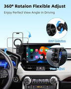 PZK Car Phone Holder for Toyota RAV4 2019-2025 Accessories 7/8-Inch Screen | Hybrid LE/XLE/ Premium Magnetic Phone Mount Compatible with Magsafe 360° Rotation Not Affect Vent (Not fit 9/10.5 inch)