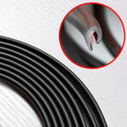 32Ft(10M) Door Edge Guards Car Door Edge Guards U Shape Car Door Protector Rubber Seal Door Guard Internal Double Sided Tape (No Glue Required), Black
