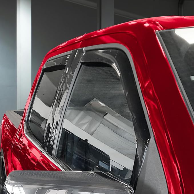 Voron Glass in-Channel Extra Durable Rain Guards for Ford F150 2021-2026 SuperCab, Window Deflectors, Vent Window Visors, 4 Pieces - 200908